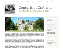 Tablet Screenshot of concertsatcratfield.org.uk